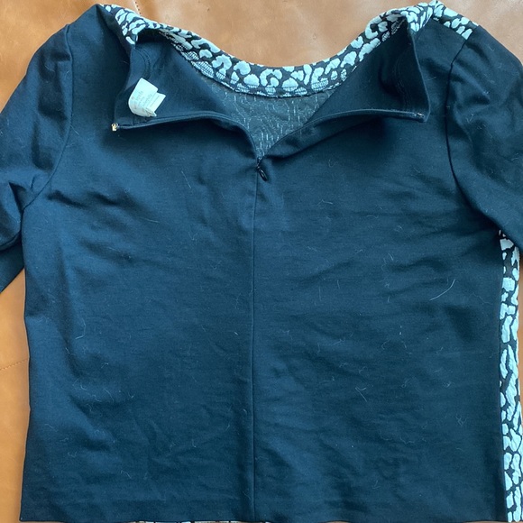 Kate Spade Leopard print long sleeve top - Picture 5 of 8